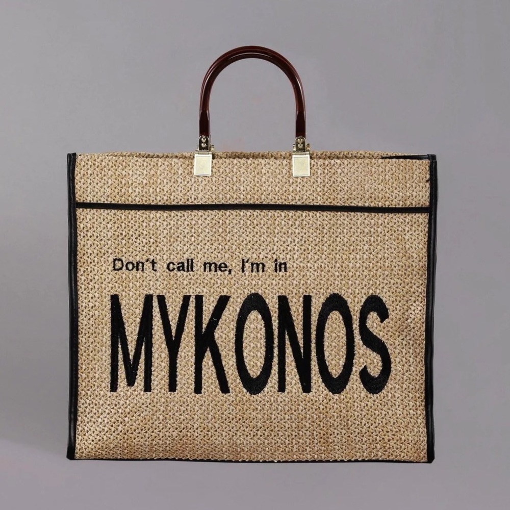 Bronx And Banco Mykonos Rafia Bag